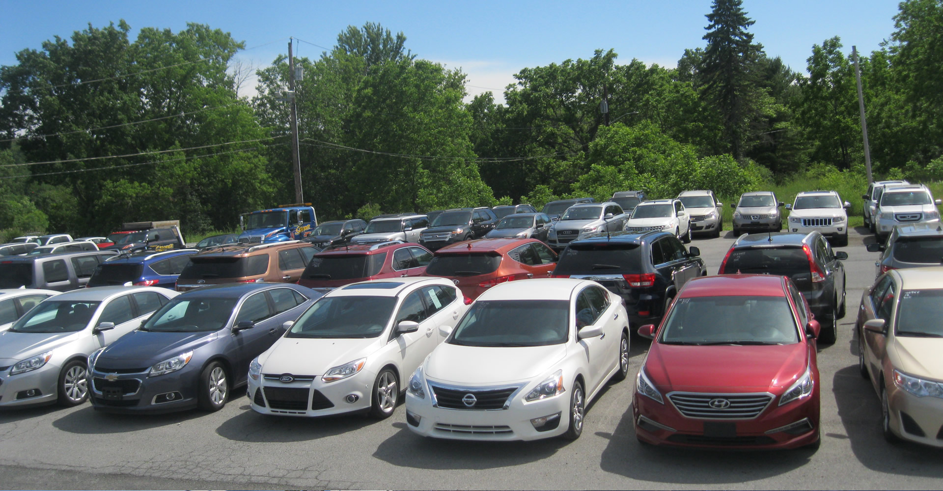 Sales team on scenic road